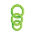 Ouch 3 pc Cock Ring Set - Glow 1