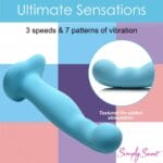 21X Vibrating Thick Silicone Dildo 6