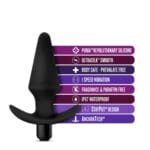 Anal Adventures Platinum - Silicone Vibrating Plug 2