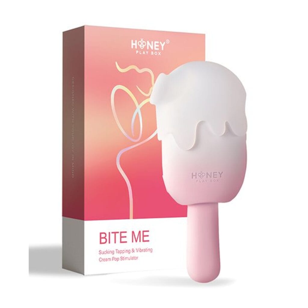 Bite Me Cream Pop Stimulator Pink 2