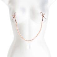 Bound Pearls Nipple Clamps - Rose Gold