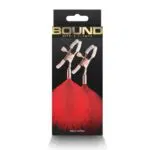 Bound Nipple Clamps F1 Red 3