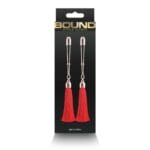 Bound Nipple Clamps T1 Red 2