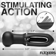 Bum Flick Silicone Butt Plug with Remote