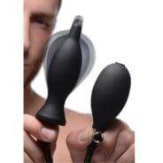 Dark Inflator Inflatable Anal Plug