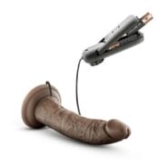 Dr. Dave Vibrating Dildo Brown 7in