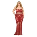 Dreamgirl Lace Bodystocking Gown QN 3