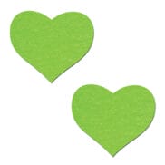 Pastease Premium Heart - Glow in the Dark Green O-S