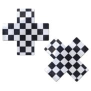 Pastease Premium Checker Cross - Black-White O-S