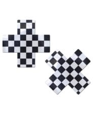 Pastease Premium Checker Cross - Black-White O-S