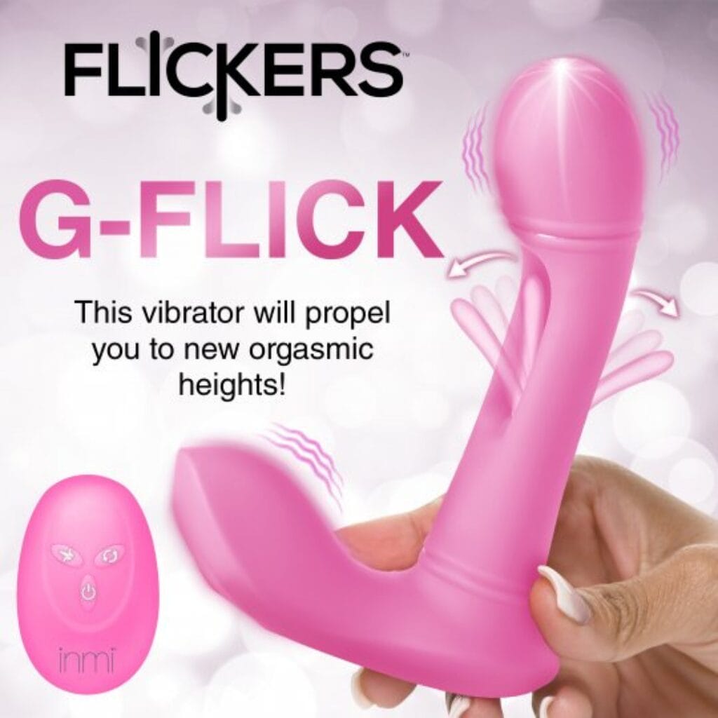 G-Flick Silicone Vibrator with Remote