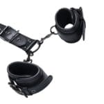 Kinky Play Box Locking Harness Collar to Wrist Restraints - Black 3