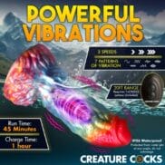 Creature Cocks Rainbow Phoenix Vibrating Dildo