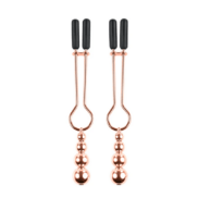 Selopa Beaded Nipple Clamps Rose Gold