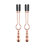 Selopa Beaded Nipple Clamps Rose Gold