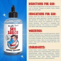 Sex Sauce Natural Lubricant