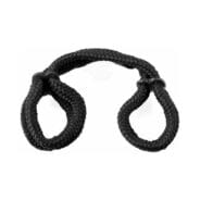 Fetish Fantasy Silk Rope Love Cuffs - Black