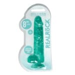 Crystal Clear 8 Dildo Balls - Turquoise 1