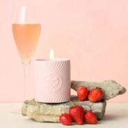 Pink Massage Candle Strawberries and Champagne