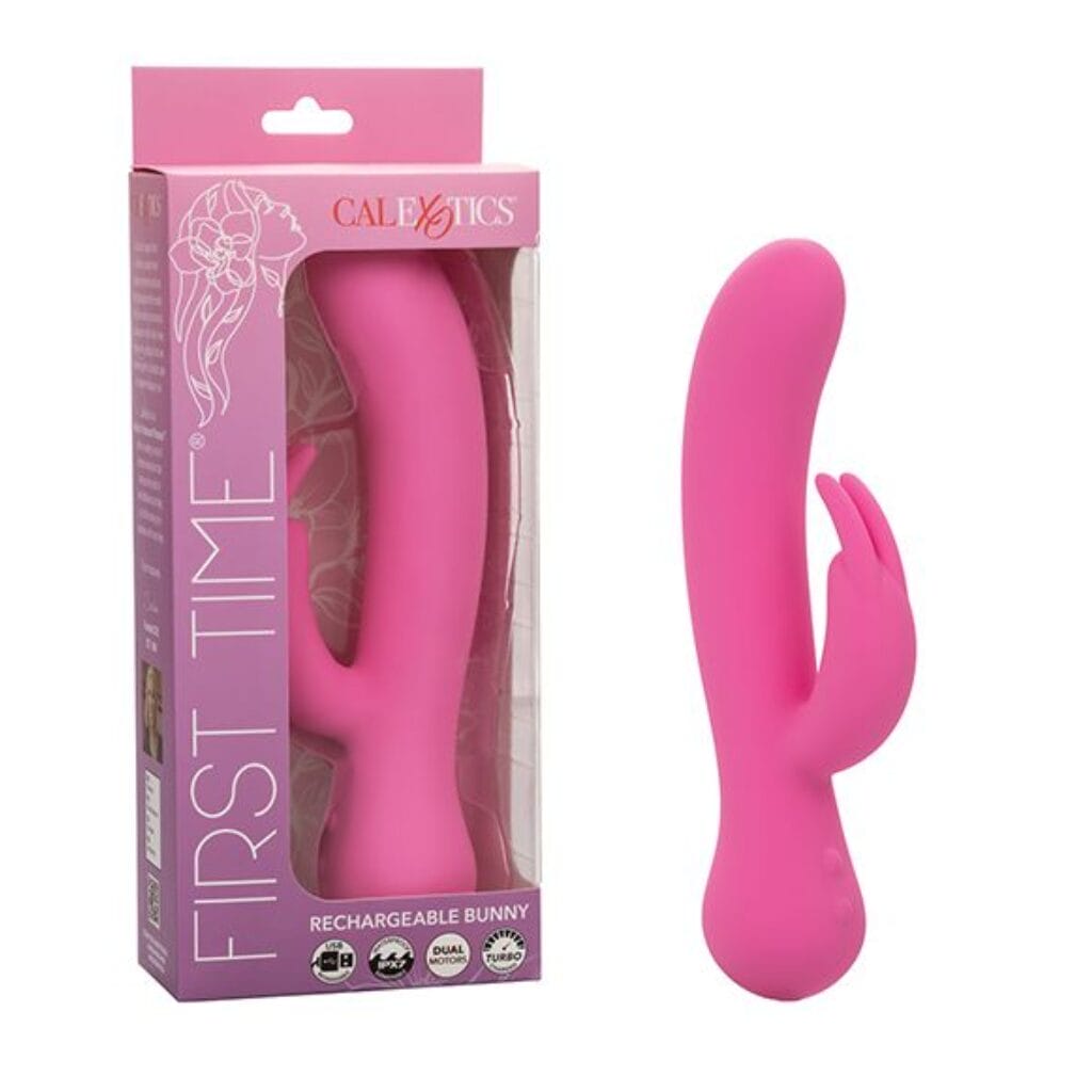 First Time Rechargeable Rabbit Vibrator - Pink 3