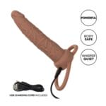 Performance Maxx Rechargeable Dual Penetrator - Brown 2