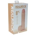 8 Vibrating and Thrusting Cock With Balls - Regular Straight - Beige 3