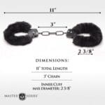 Cuffed In Fur Furry Handcuffs - Black 1