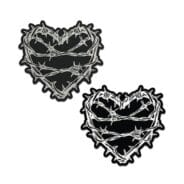 Barbed Wire Heart Reflective Pasties