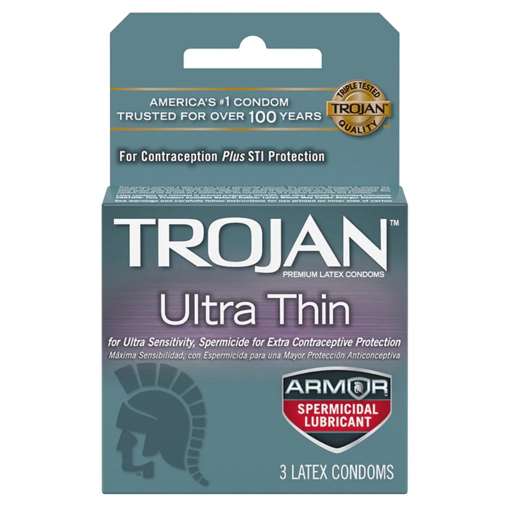 Trojan Ultra Thin Armor Spermicidal 3pk 1