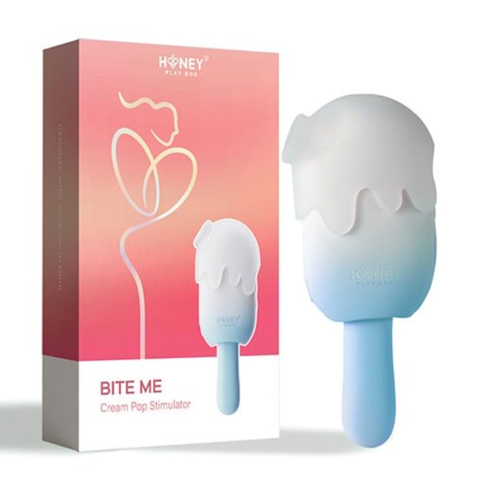 Bite Me Cream Pop Stimulator - Blue 3