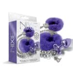 Nixie Metal Plug Furry Handcuff Set purple Metallic 5