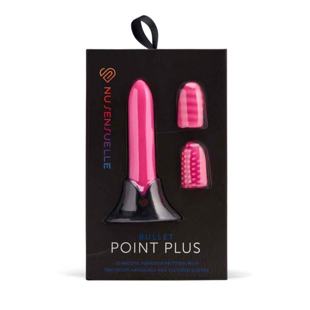 Nu Sensuelle Point Plus Bullet with Sleeves Pink 1