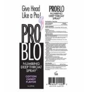 Pro Blo Numbing Throat Spray Cotton Candy 1oz