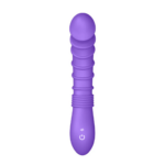 Ribbed Vibrator Purple 1