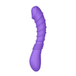 Ribbed Vibrator Purple 2