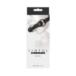 Sinful Silicone Bar Gag Black 1