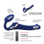 Strap-On-Me Remote Night Blue S 7