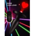 Booty Sparks Laser Heart Anal Plug with Remote M 6