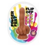 Finger Fest Flip Off Dildo Tan 2