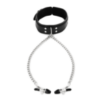 Sex Mischief Nipple Clamps w Collar 5