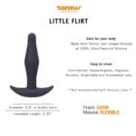 Tantus Little Flirt Anal Plug Black 1