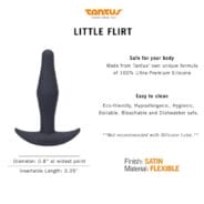 Tantus Little Flirt Anal Plug - Black