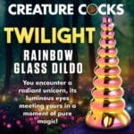 Twilight Rainbow Glass Dildo 6