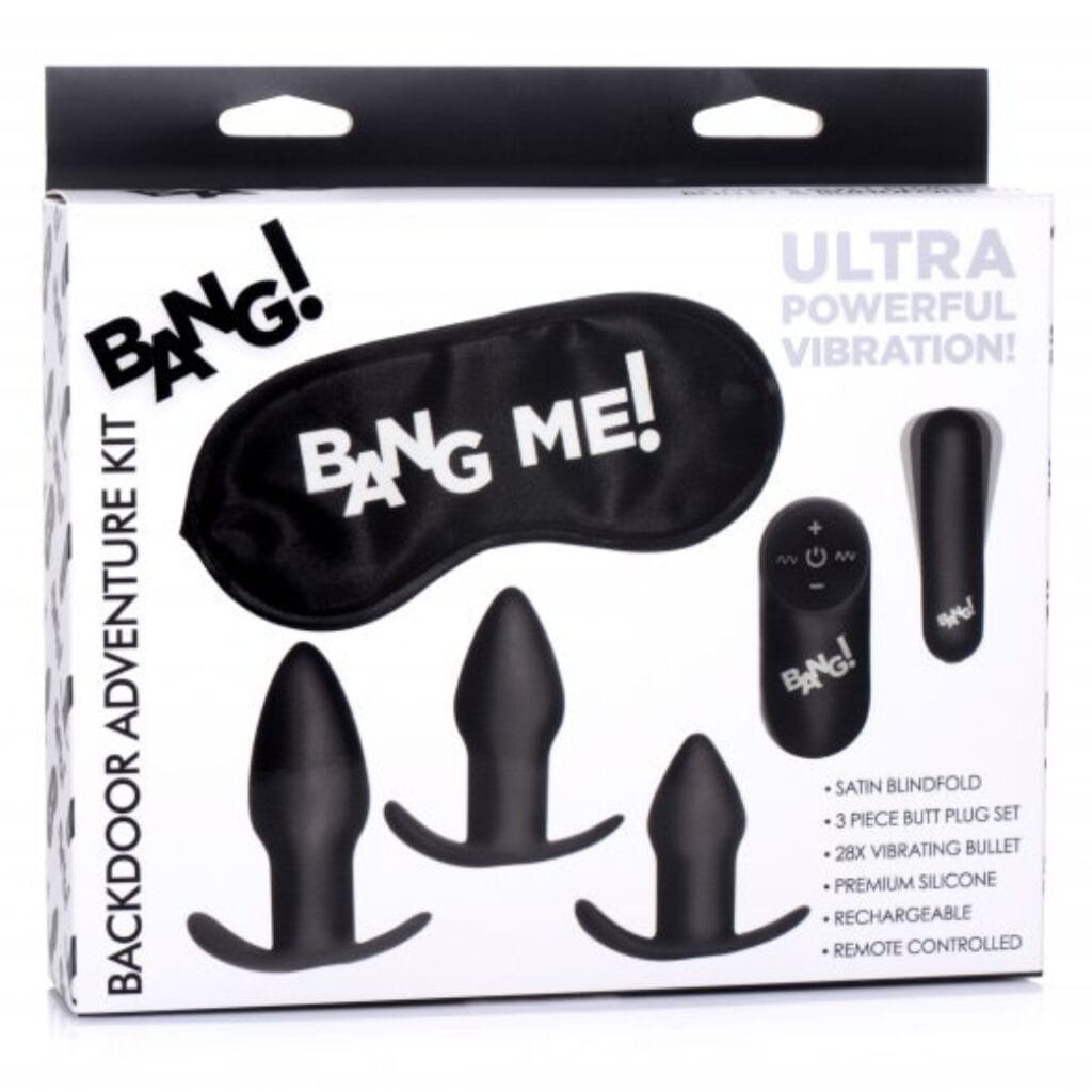 Backdoor Adventure Remote Control 3 Piece Butt Plug Vibe Kit 2