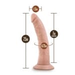 Dr Skin Realistic 7in Dildo Beige 4