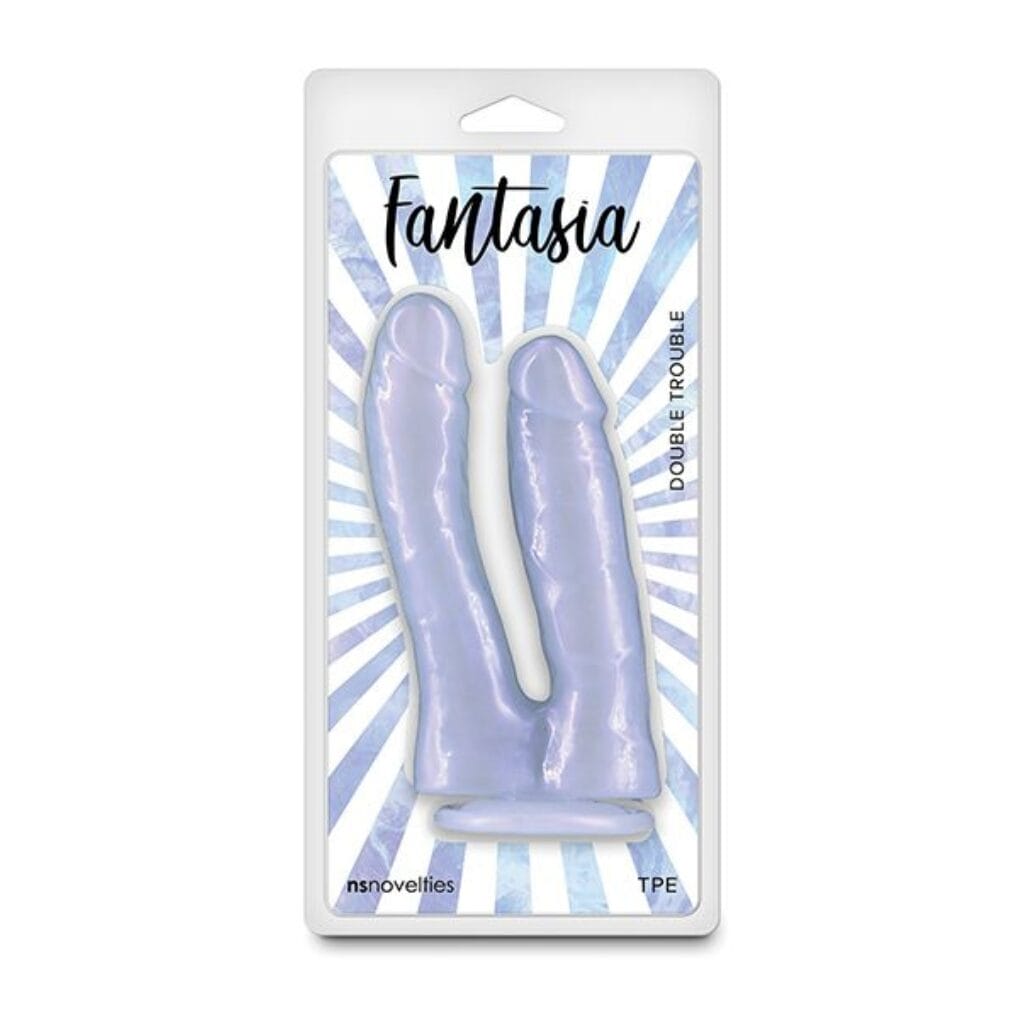 Fantasia Double Trouble Dildo - Azure 1