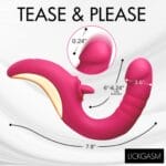 Tease and Please Thrusting and Licking Vibrator 5