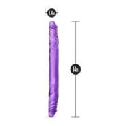 Dr. Skin Double Dildo 14in - Purple