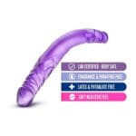 B Yours 14 in. Double Dildo Purple 2