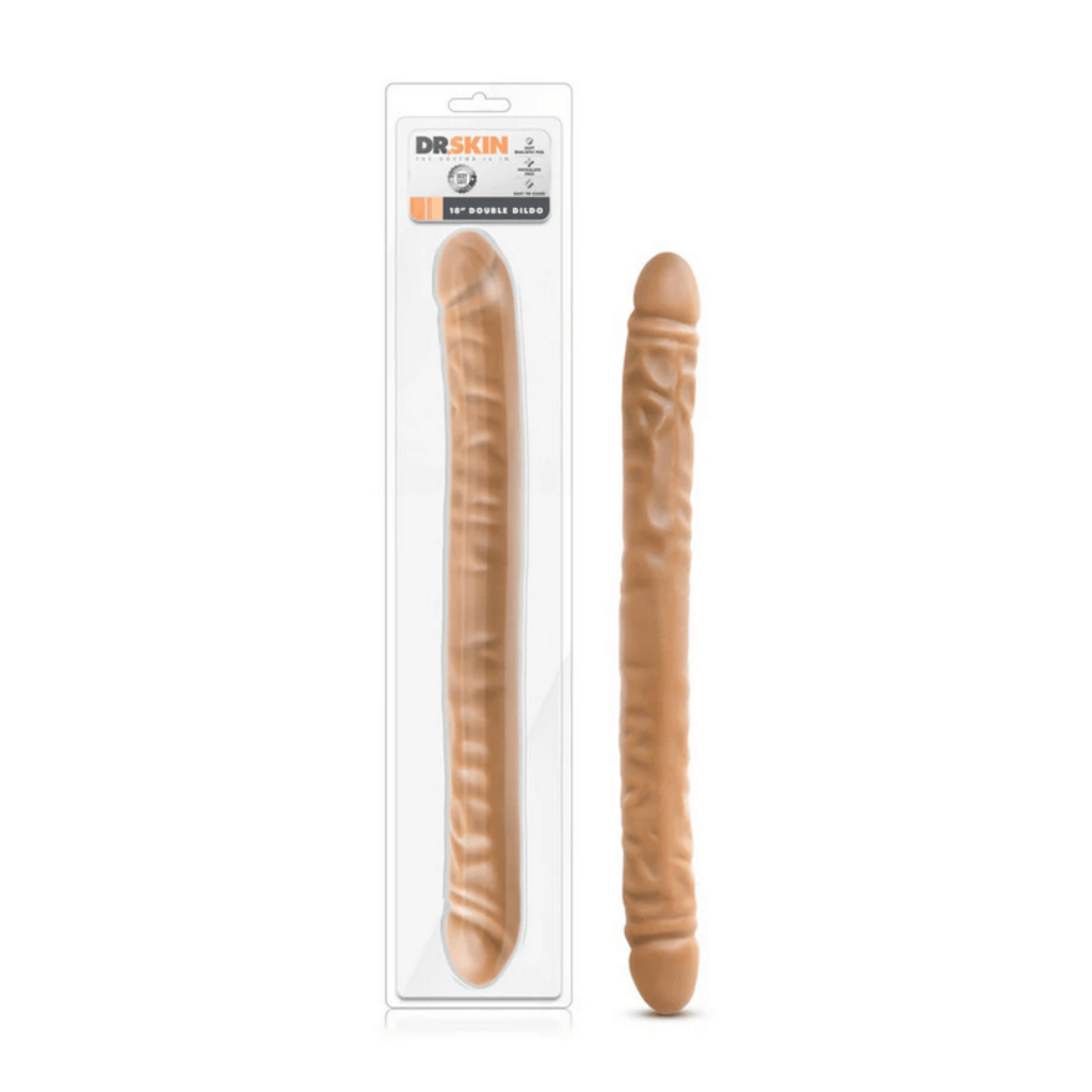 Blush Dr. Skin 18 in. Double Dildo Tan 1